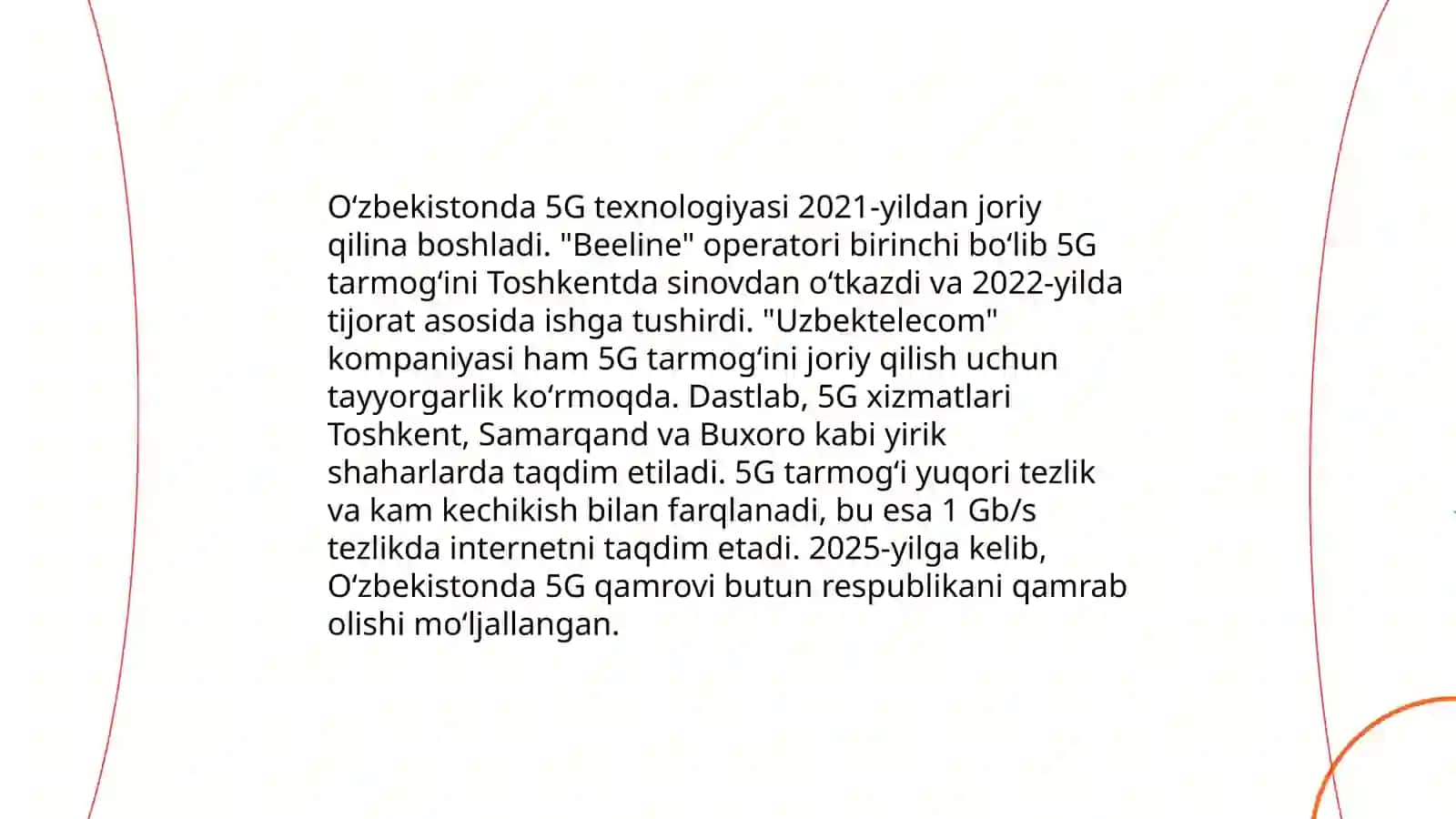 O'zbekiston telekommunikatsiya va simsiz texnologiyalarining rivojlanishi 3