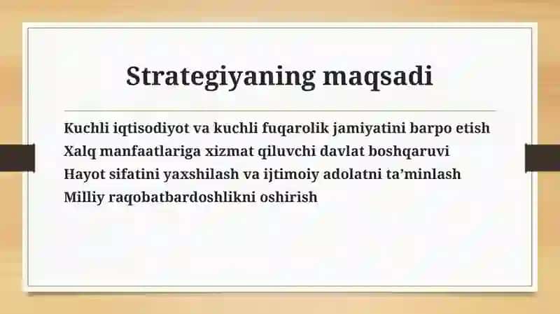 Yangi O'zbekiston Taraqqiyoti strategiyasi 3