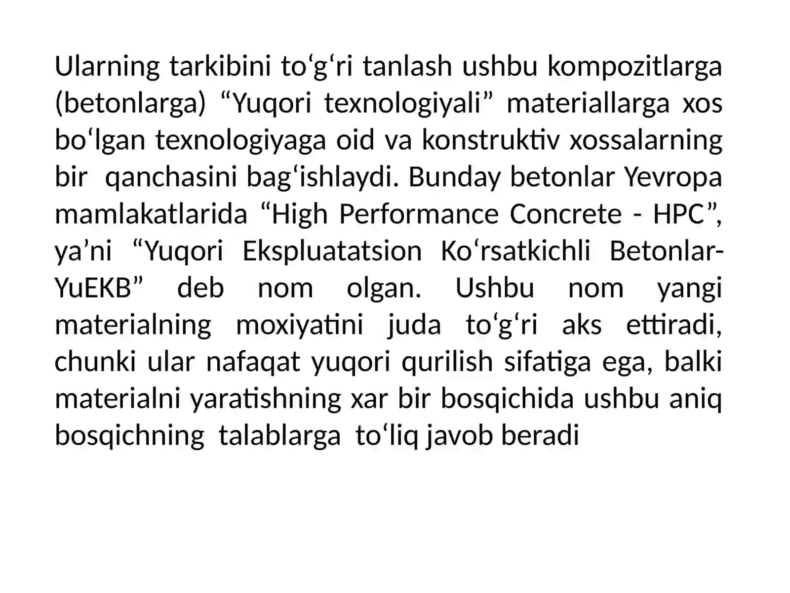 Temir-beton ishlab chiqarish va foydalanishning yo‘nalishlari va istiqbollari 3