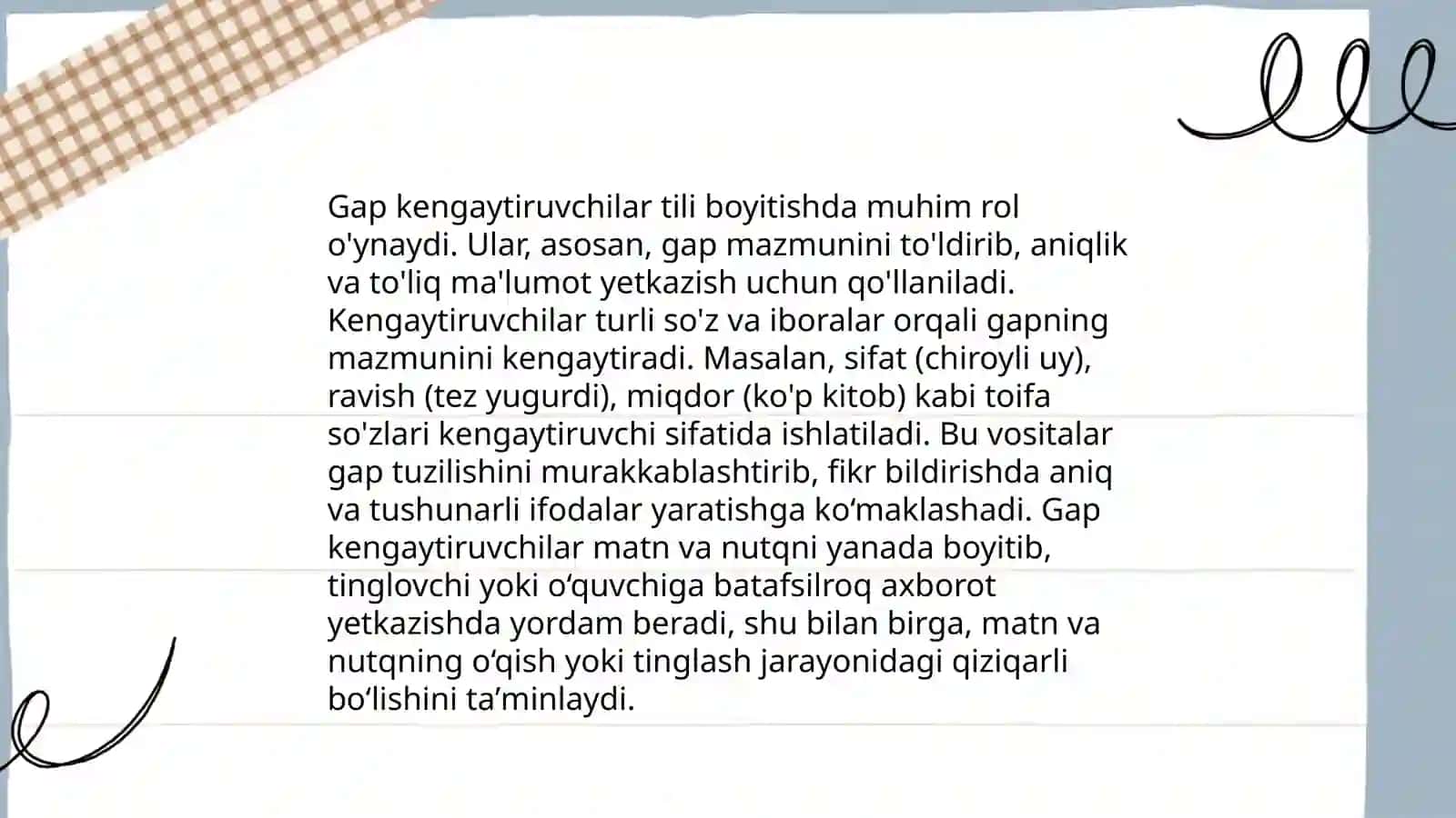 Gap kengaytiruvchilariga doir nazariy qarashlar tahlili 3