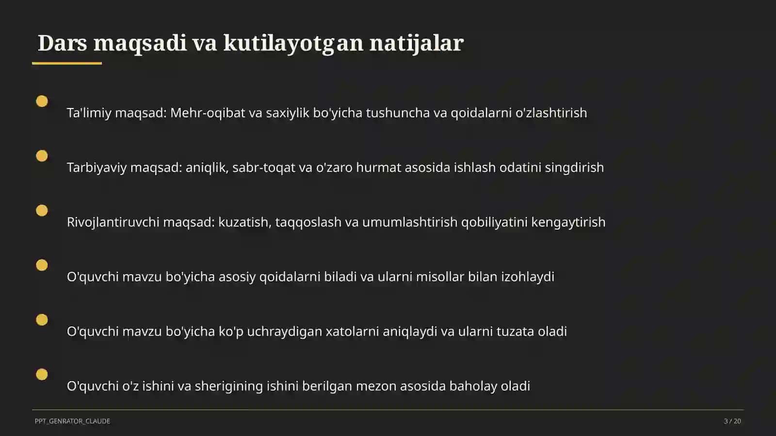 Mehr-oqibat va saxiylik (4-sinf) 3