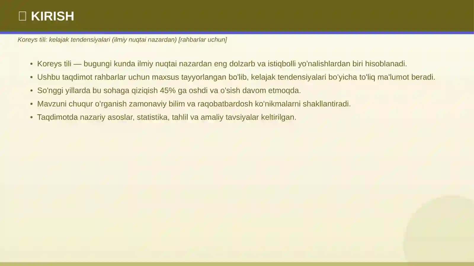 Koreys tili: Kelajak tendensiyalari (ilmiy nuqtai nazardan) 3