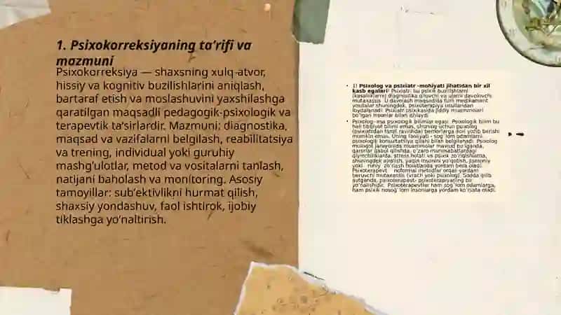 Psixokorreksiya jarayonining mohiyati 3