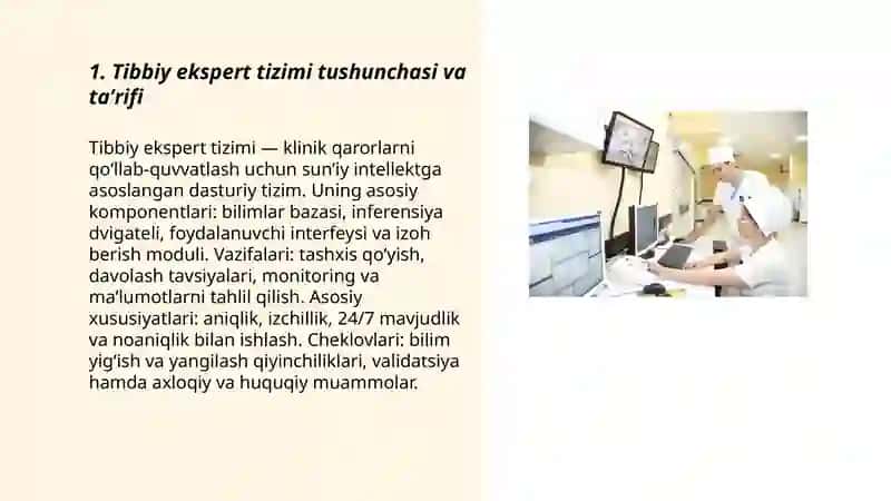 Tibbiy ekspert tizimlari 3