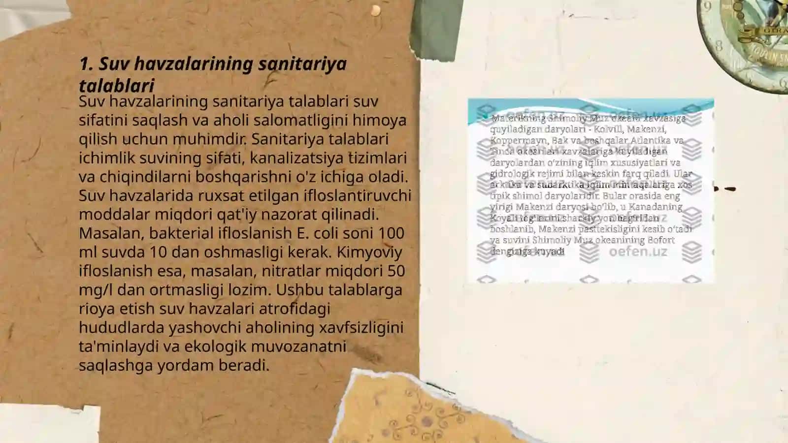 Suv havzalari sanitar himoya zonalarini hisoblash 3