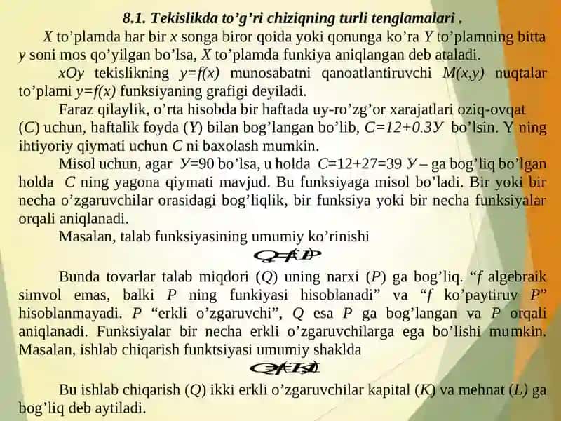 ANALITIK GEOMETRIYA ELEMENTLARI 3