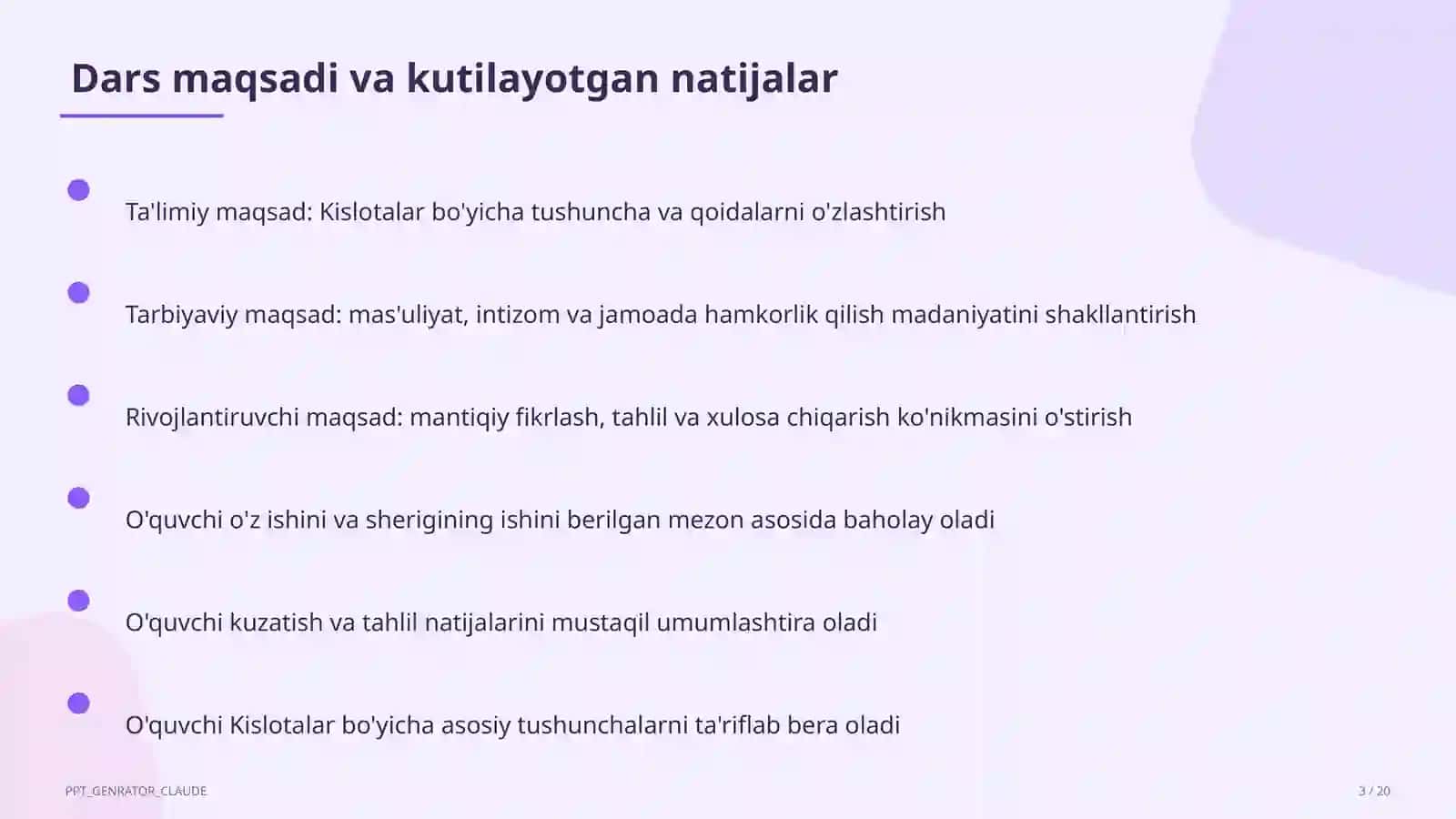 Kislotalar (8-sinf) 3