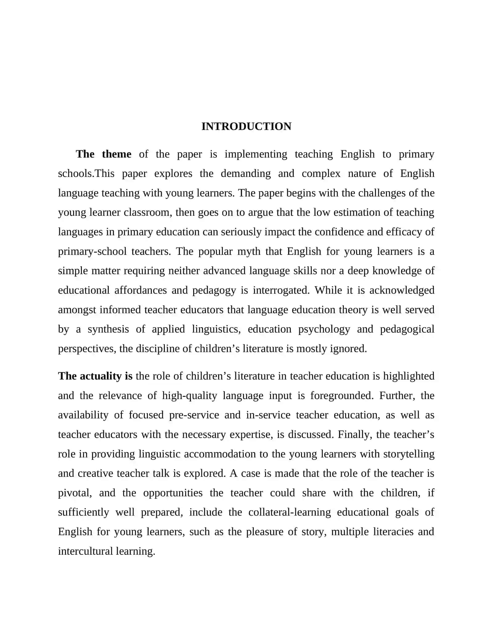 English Language Teaching Methodology at Primary Schools 3