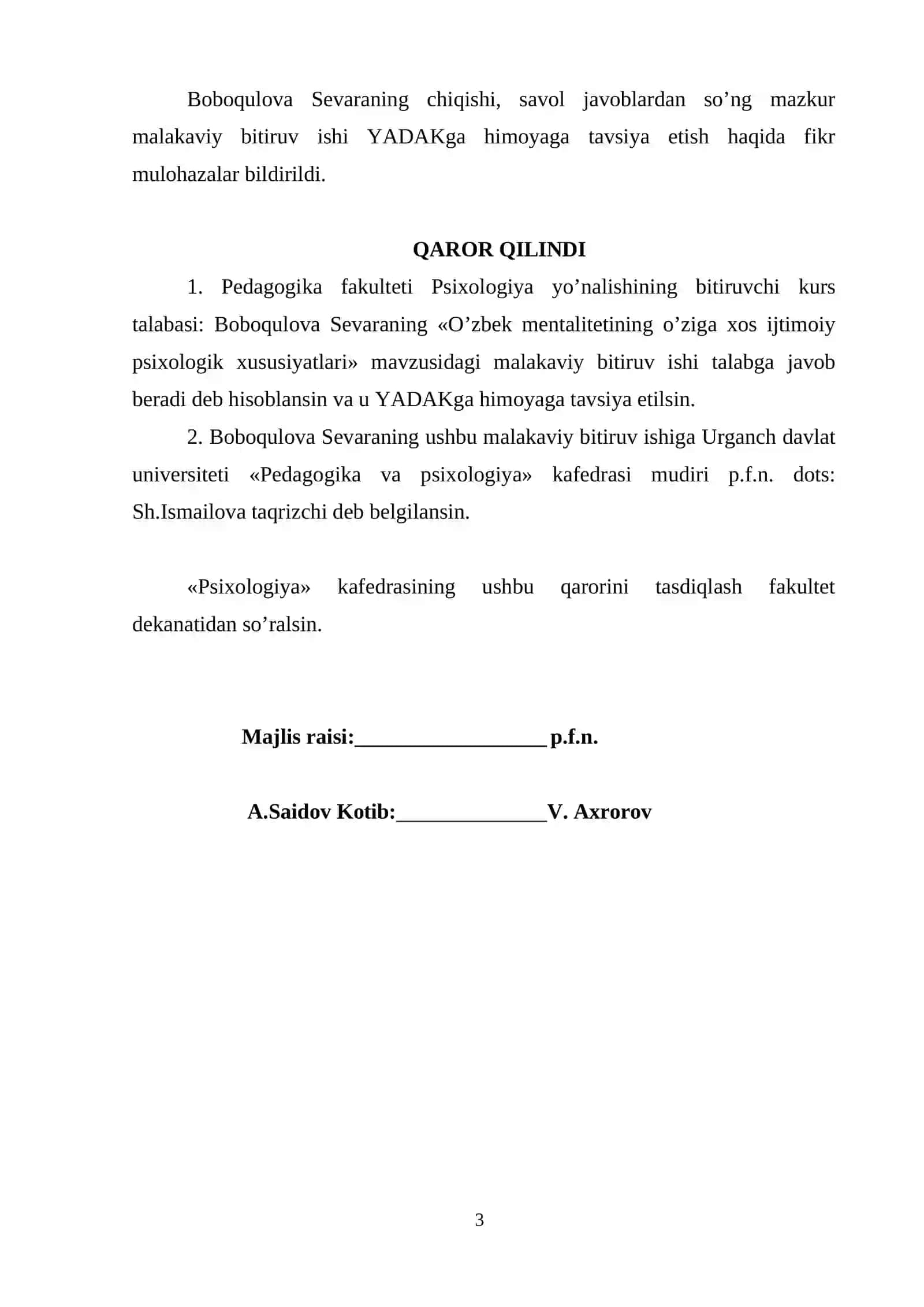 O’ZBEK MENTALITETINING O’ZIGA XOS IJTIMOIY PSIXOLOGIK XUSUSIYATLARI 3
