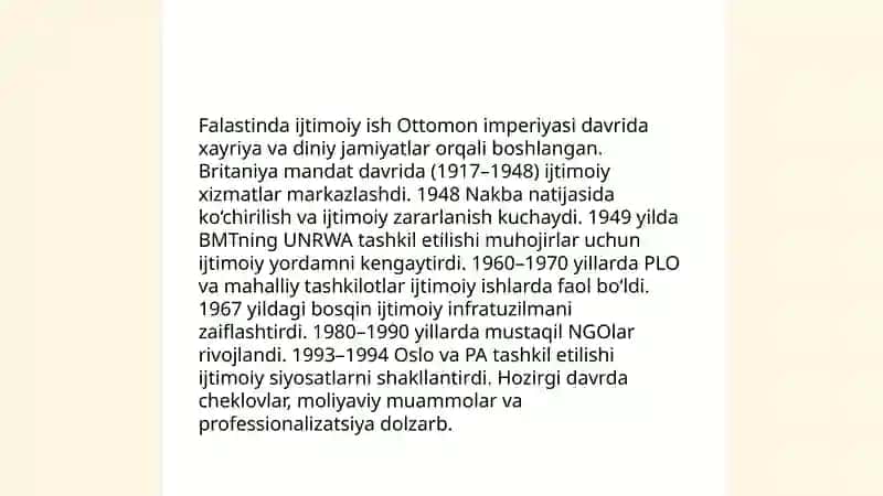 Falastinda ijtimoiy ish 3