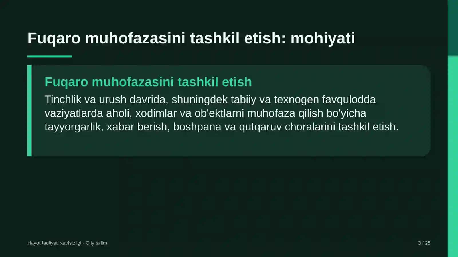 Yog'-moy sanoatida fuqaro muhofazasini tashkil etish 3
