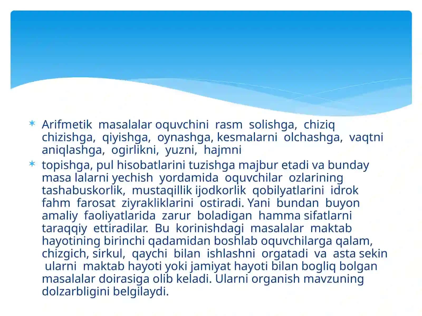 Masalalar yechishga o`rgatish metodi 3