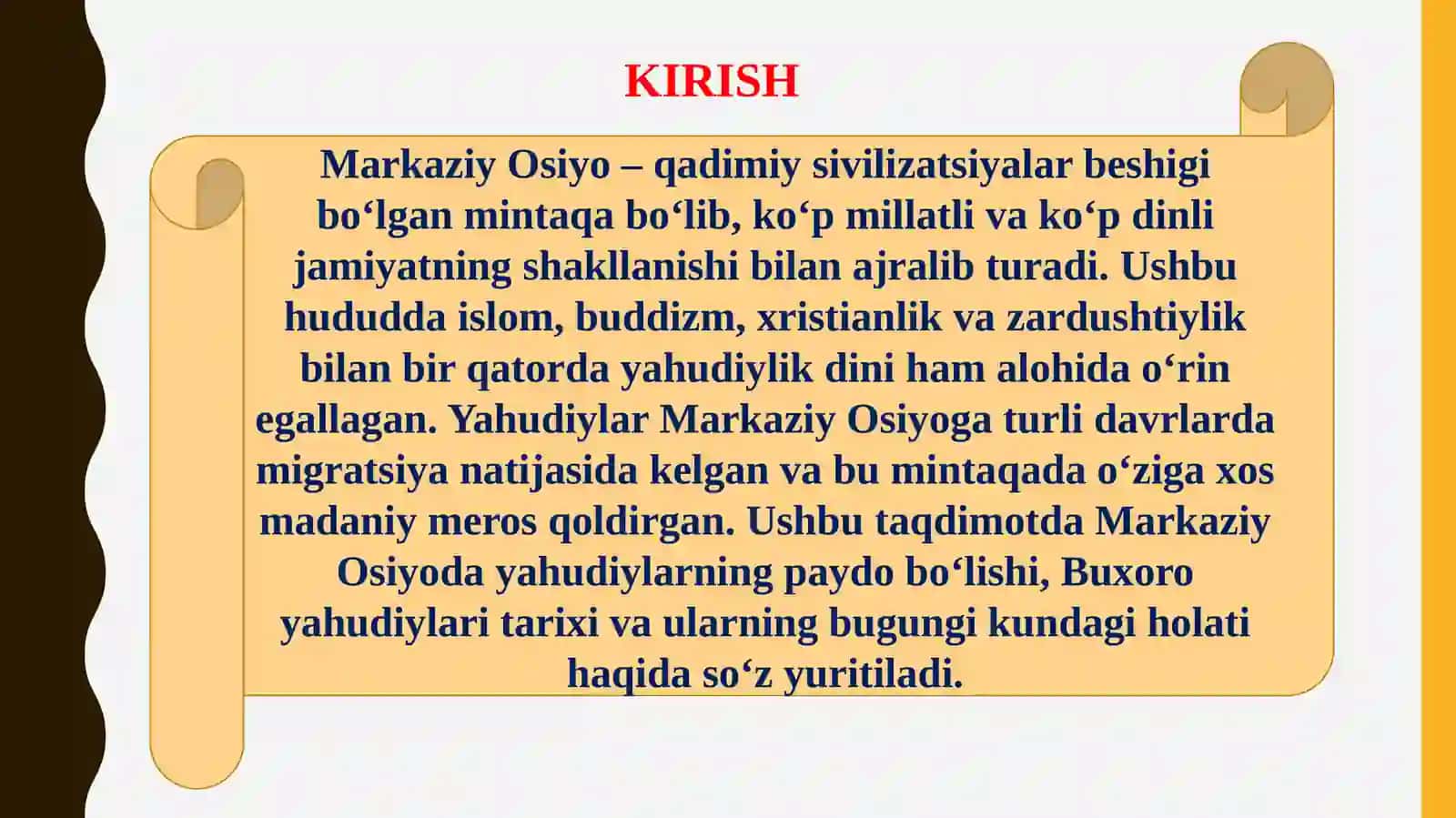 Markaziy Osiyoyahudiylik dini 3