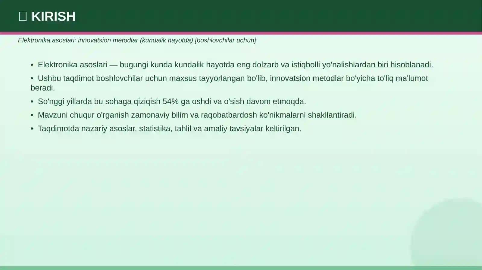 Elektronika asoslari: innovatsion metodlar (kundalik hayotda) [boshlovchilar uchun] 3