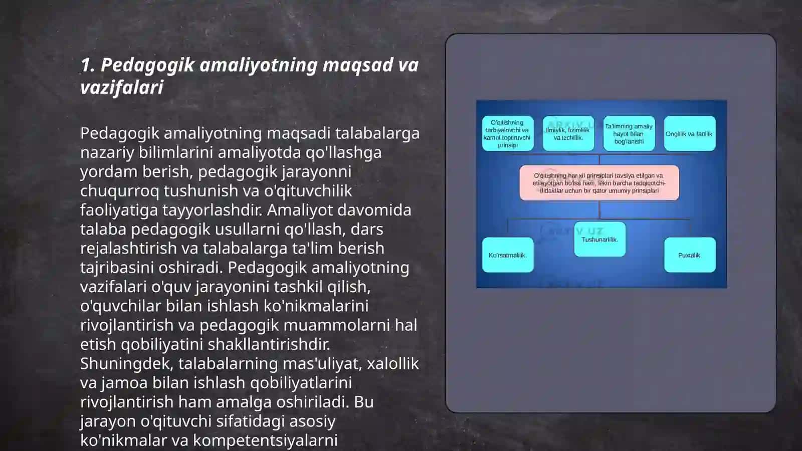 O'quv va malakaviy pedagogik amaliyot 3