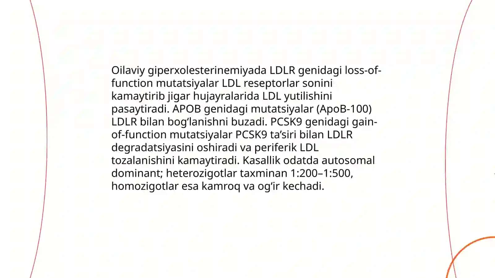Oilaviy giperxolesterinemiya: genetik mexanizmlar va klinik belgilari 3