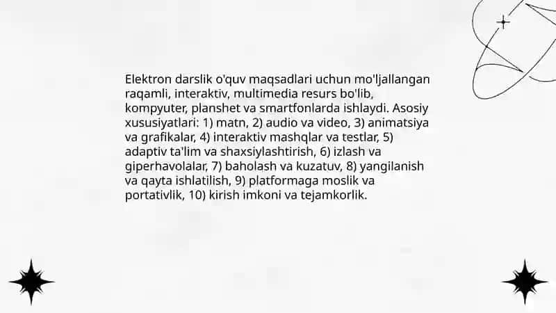 Elektron darslik va ularning turlari 3