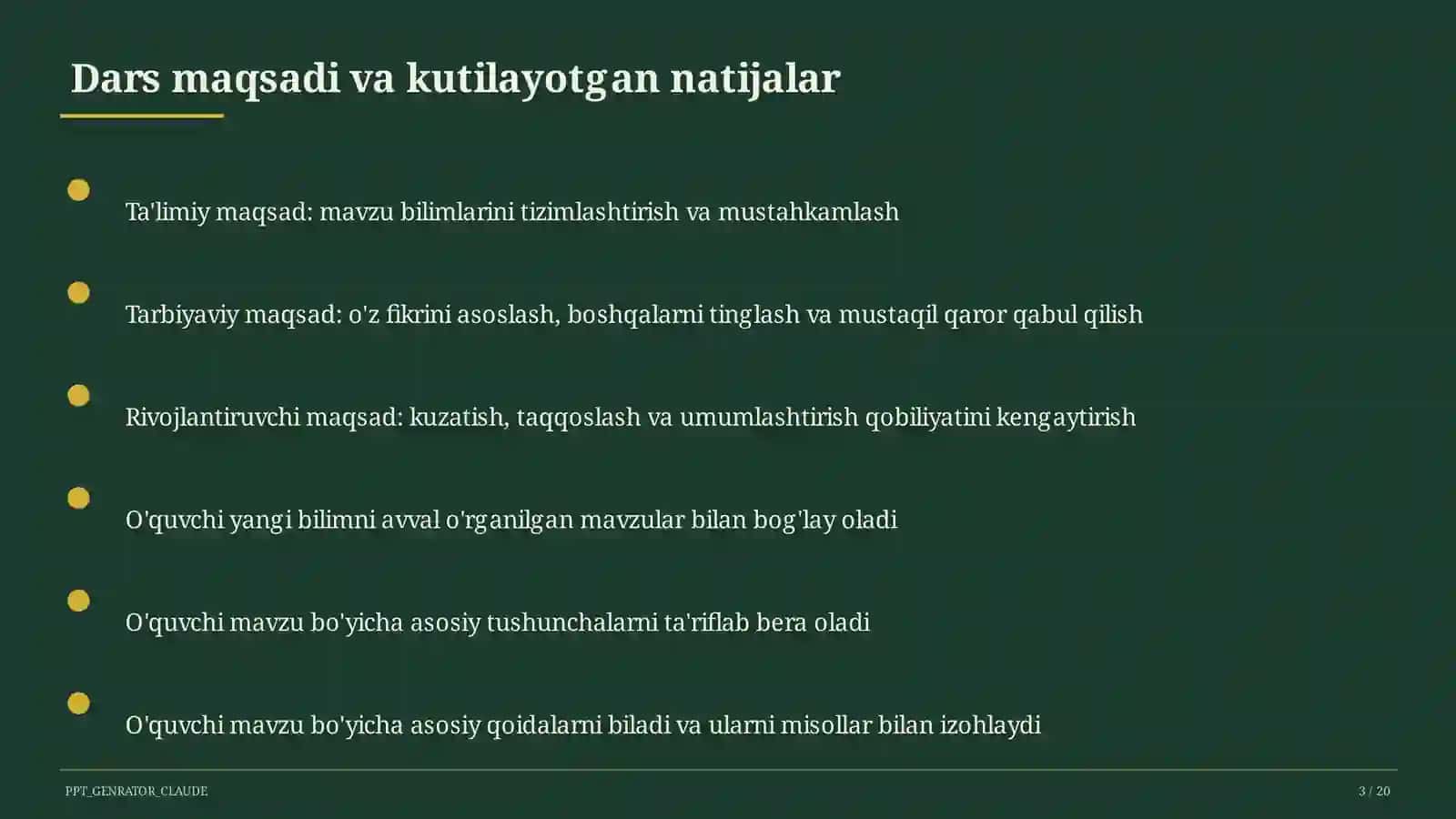 Rus tilida bir bosh bo'lakli gaplar (8-sinf) 3
