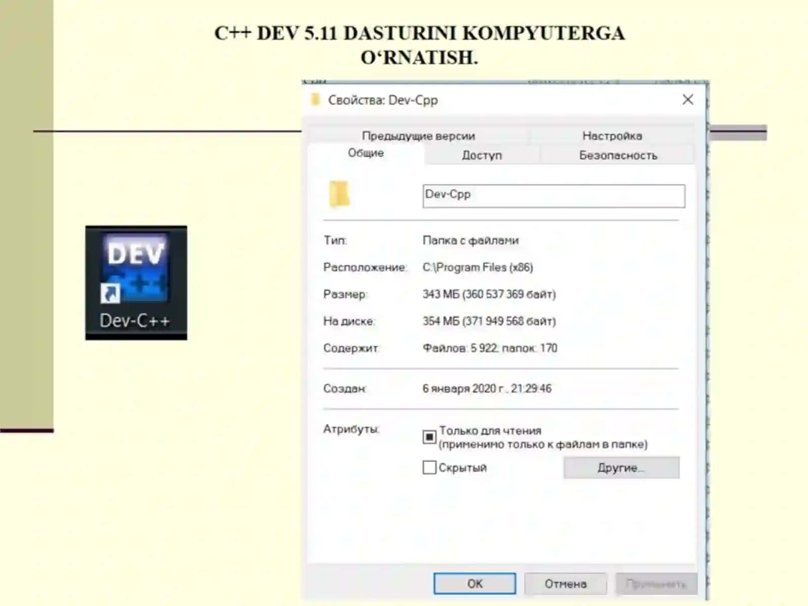 C++ dasturida ishlash 3