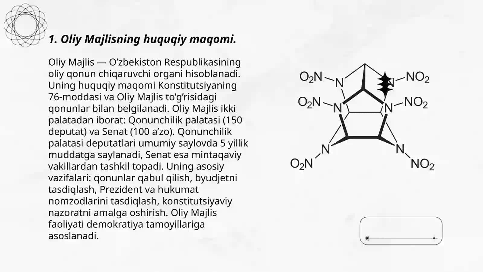 Oliy majlis qonunchilik palatasi vasenatning huquqiy maqomi va ichki tuzilishi 3