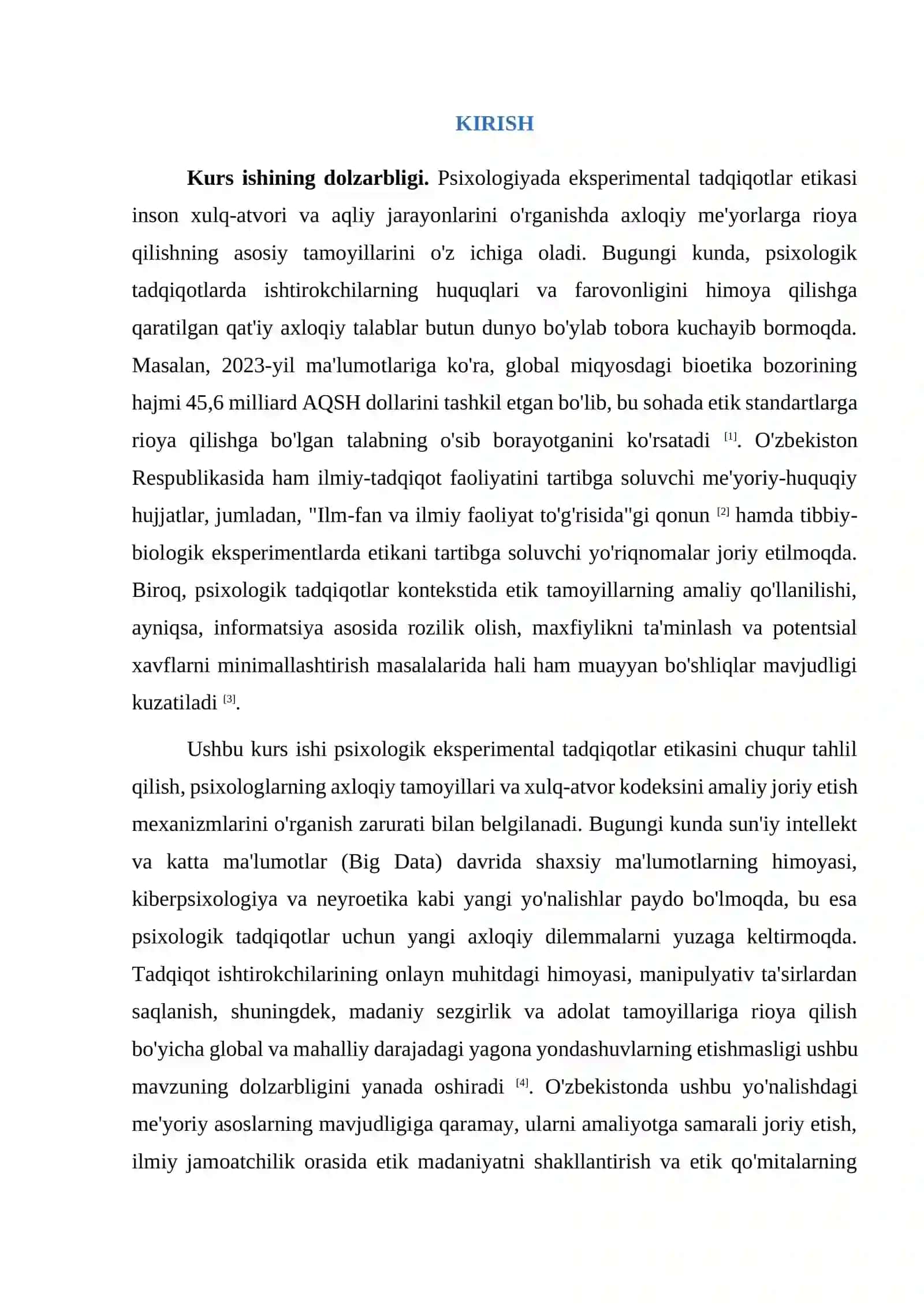 Eksperimental tadqiqot natijalarini taqdim etish shakllari 3