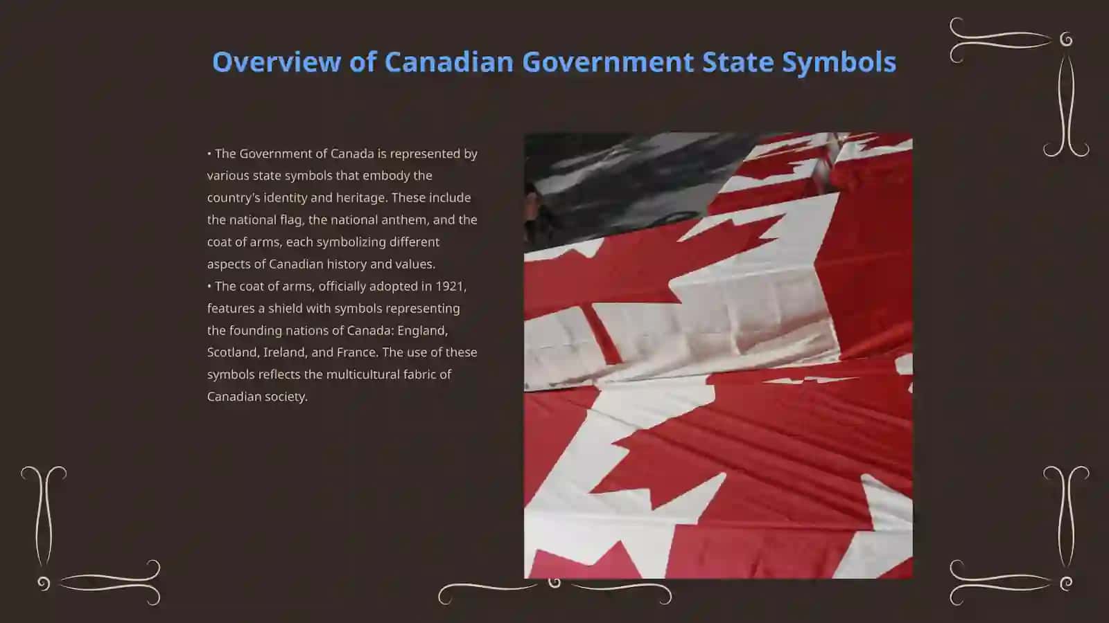 The Goverment state symbols Political Parties and education system of Canada 3