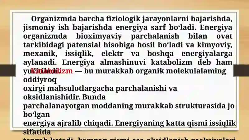 Biologik oksidlanish 3
