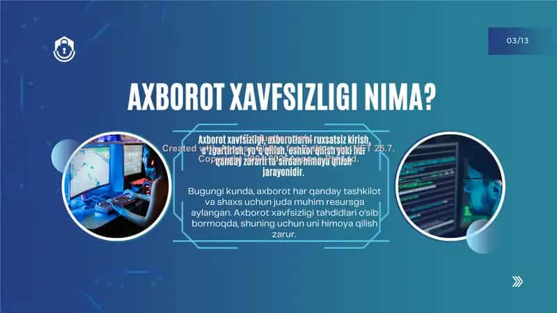 Axborot himoya qilish usullari 3
