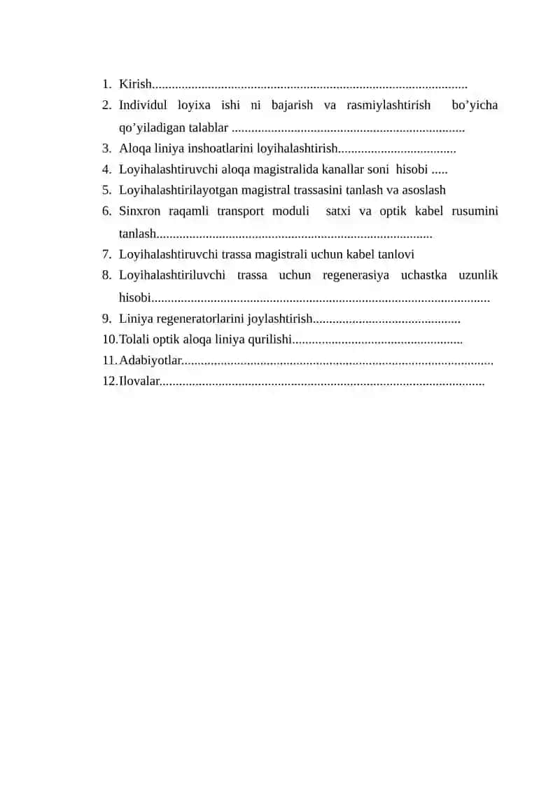 Farg‘ona – Sirdaryo viloyatlari orasida optik transport tarmog‘ini loyixalashtirish 3