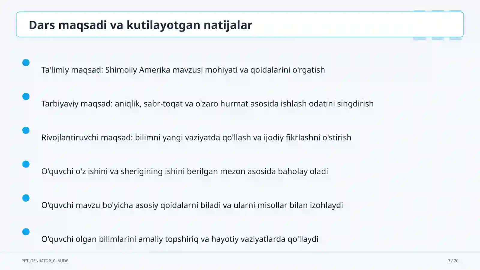 Shimoliy Amerika (7-sinf) 3