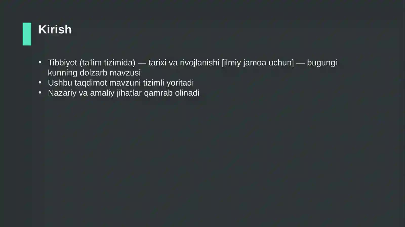 Tibbiyot (ta'lim tizimida) — tarixi va rivojlanishi [ilmiy jamoa uchun] 3