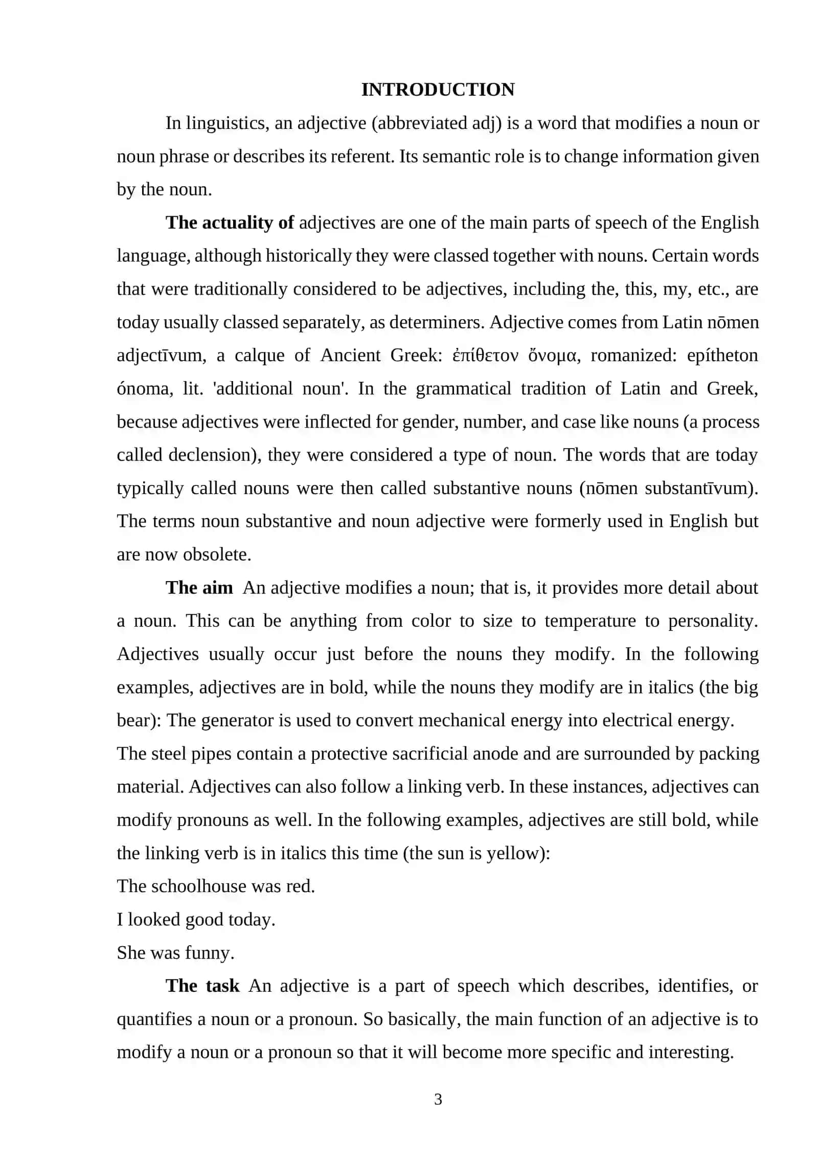 ADJECTIVES 3