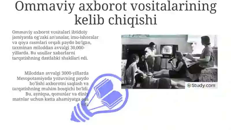 Ommaviy axborot vositalari tarixi va rivojlanish evolutsiyasi 3