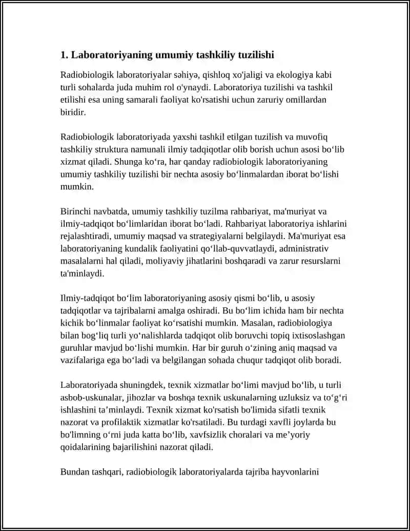RADIOBIOLOGIK LABORATORIYANING TUZILISHI 3