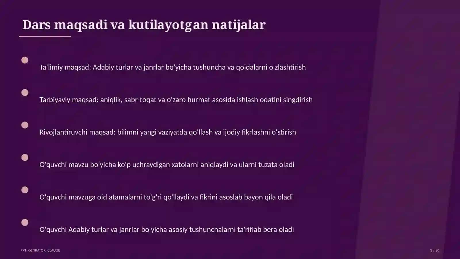 Adabiy turlar va janrlar (10-sinf) 3
