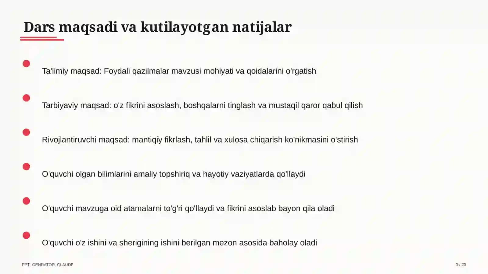Foydali qazilmalar (3-sinf) 3