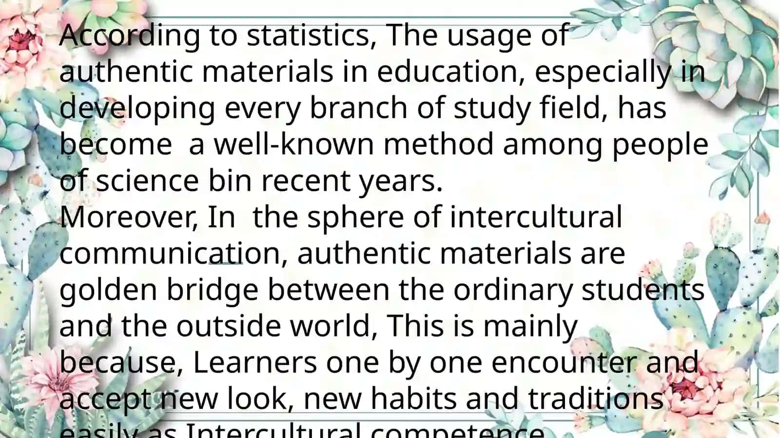 Developing intercultural competence of pupils using authentic materials 3