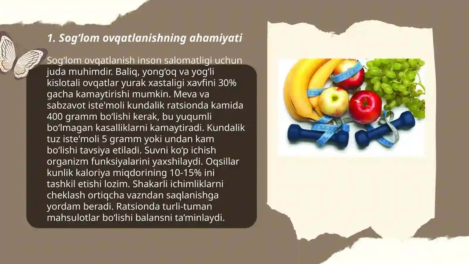 Jamoada sogʻlom turmush tarzini targʻibotini tashkil qilish 3