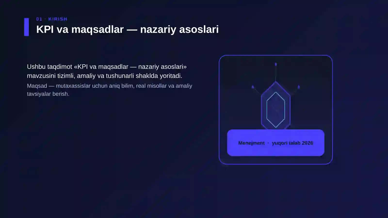 KPI va maqsadlar — nazariy asoslari 3