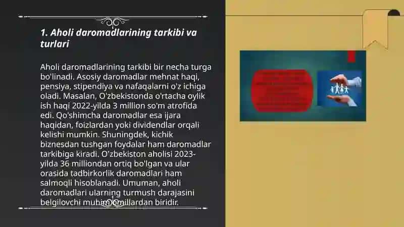 Aholi daromadlari va Davlatning ijtimoiy siyosati 3