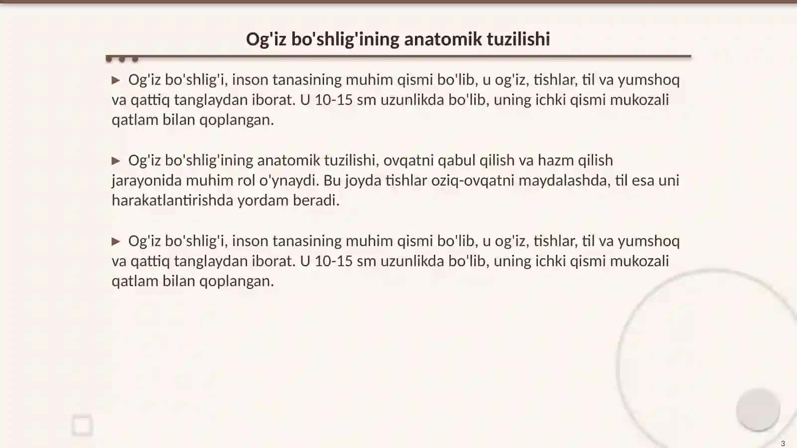 Og'iz bo'shlig'i 3