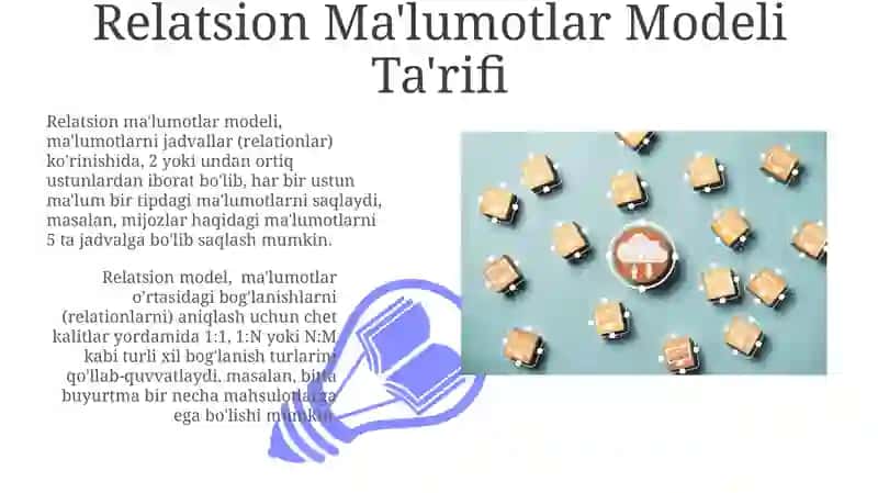 Relatsion Ma'lumotlar Modeli 3
