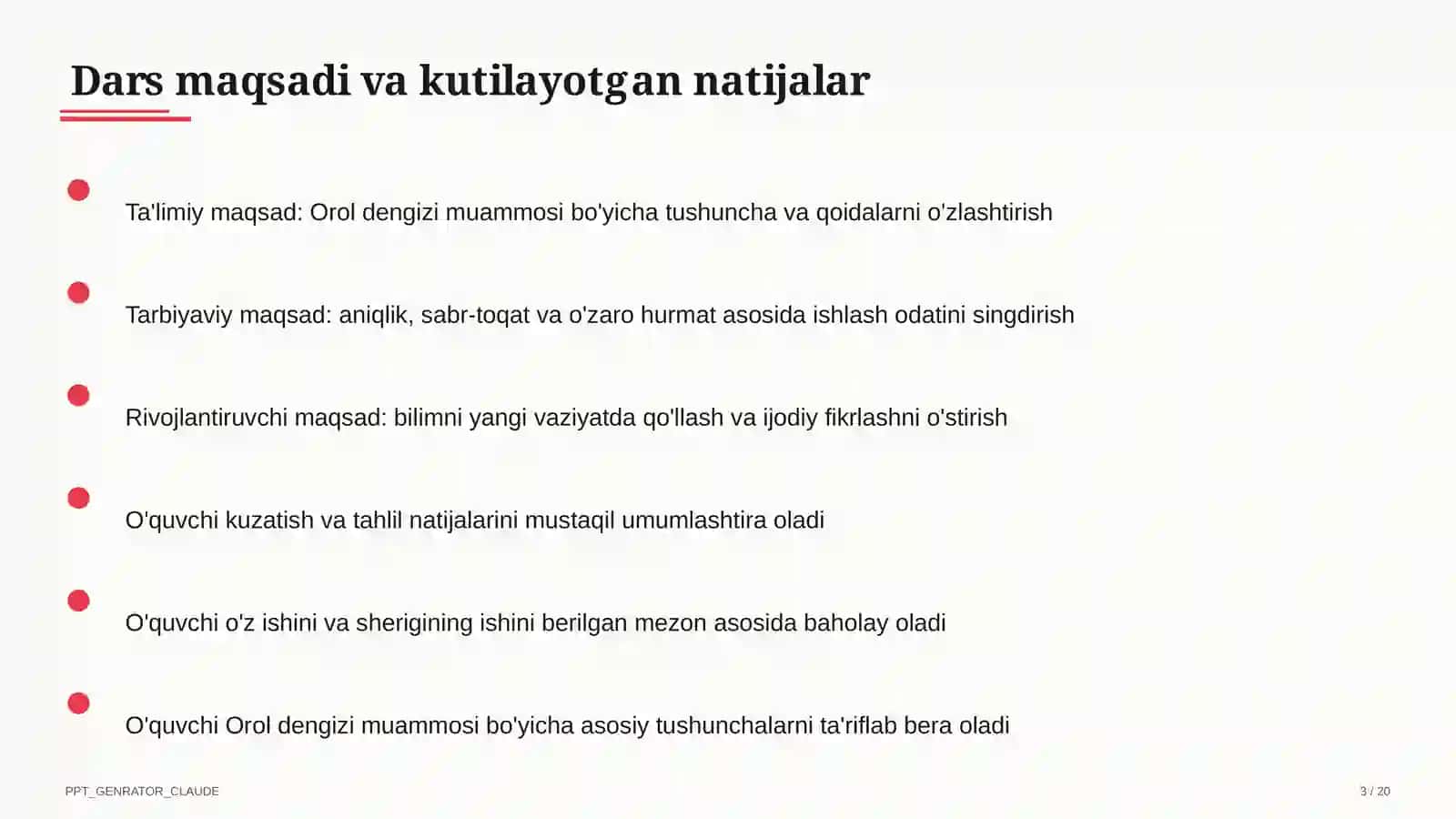 Orol dengizi muammosi (8-sinf) 3