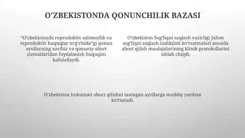 Homiladorlikni To‘Xtatish Masalasi 3
