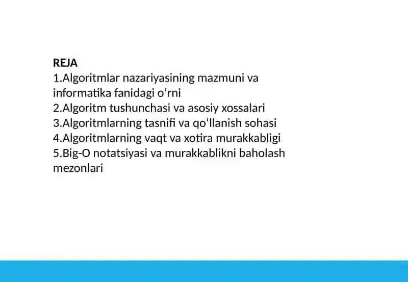 ALGORITIMLAR NAZARIYASI 3