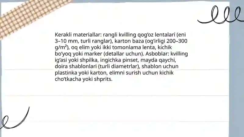 Kvilling usulida tabriknoma yasash 3