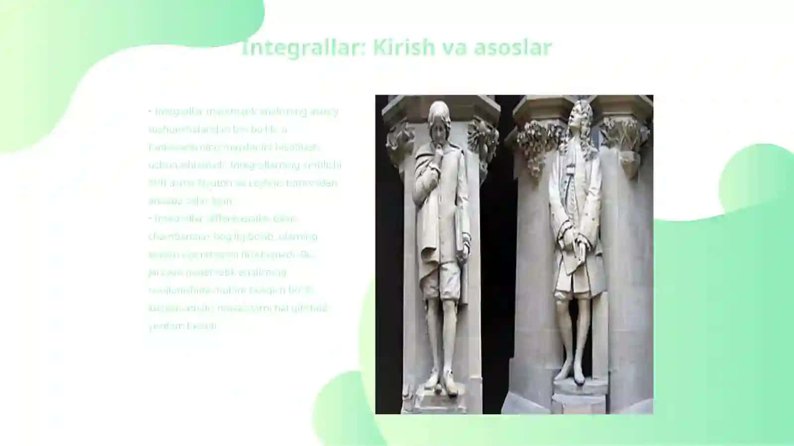 Integrallar: Nyuton-Leybnis formulasi 3