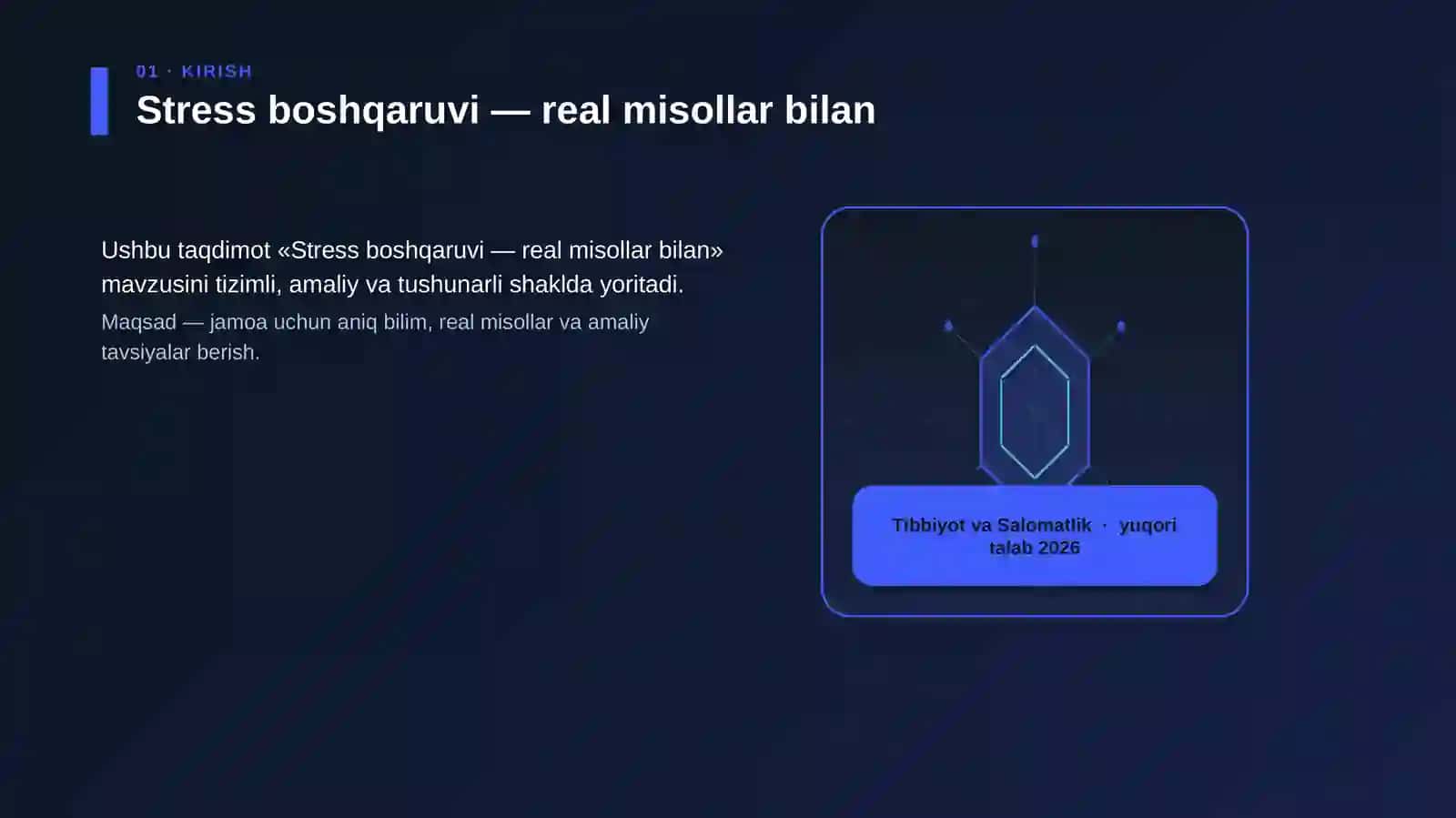 Stress boshqaruvi — real misollar bilan 3
