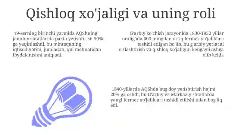 Qishloq xo'jaligi va sanoatning rivojlanishi 3