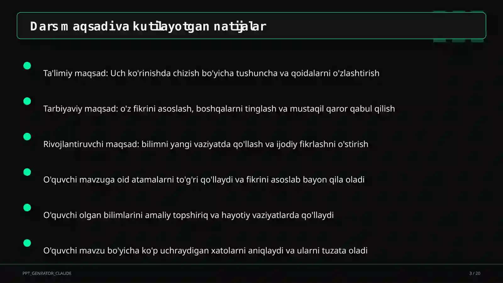 Astronomiya va chizmachilik (8–11) — o'quvchilar uchun 3